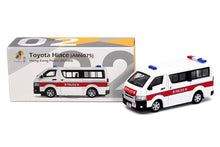 Load image into Gallery viewer, TINY 1:64 White Hongkong Police EUHKI Toyota Hiace Mini Van Model Toy Metal Car BN
