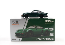 Load image into Gallery viewer, Poprace 1:64 Dark Green Singer DLS Turbo Sports Model Diecast Metal Car New Collection
