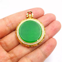 Load image into Gallery viewer, Nature Jade Pendant Necklace Gift Jewelry charm Blessing Lucky Elegant Green

