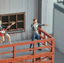 Load image into Gallery viewer, 1:64 Painted Figure Mini Model Toy Miniature Car Scenes Resin Man Singer Singing

