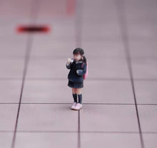 Load image into Gallery viewer, 1:64 Painted Figure Model Miniature Resin Diorama Toy Sand Uniform Student Kids
