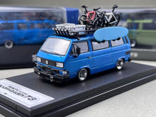 Load image into Gallery viewer, Mortal 1:64 Blue VW T3 Multi Van Camper Sports Model Diecast Metal Car New Collection
