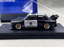Load image into Gallery viewer, SW 1:64 Black Police E30 M3 Widebody Sports Model Diecast Metal Car New Collection

