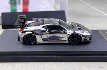 Load image into Gallery viewer, Star 1:64 Plating Silver 458 GT LBWK Racing Sports Model Diecast Metal Car New Collecction
