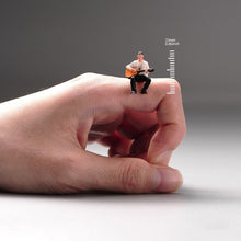 Load image into Gallery viewer, 1:64 Painted Unpainted Figure Model Miniature Resin Diorama Sand Toy Guitar Boy New
