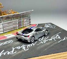 Load image into Gallery viewer, TOC 1:64 Silver FE458 Speciale Sports Model Diecast Metal Car New Collection
