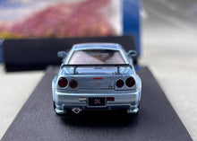 Load image into Gallery viewer, FUJI 1:64 Ice Blue Skyline GTR R34 Z-Tune Sports Model Diecast Metal Car New Collection
