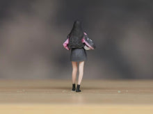 Load image into Gallery viewer, 1:64 Painted Figure Model Miniature Resin Diorama Sand Trendy Girl with Helmet

