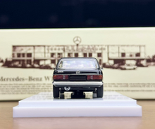 Load image into Gallery viewer, GOC 1:64 Black 1976 230E W123 Luxury Limo Luxury Model Diecast Metal Car New Collection

