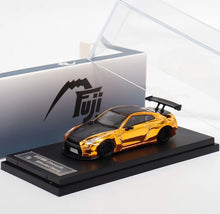 Load image into Gallery viewer, Fuji 1:64 Plating Gold GTR R35 Pandem Rocket Bunny Model Diecast Metal Car New Collection
