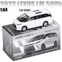 Load image into Gallery viewer, Masdi 1:64 2023 White LM500h Mini Van MPV Sports Model Diecast Metal Car New Collection

