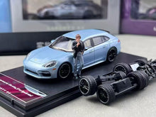 Load image into Gallery viewer, Liberty 1:64 Ice Blue Panamera Turbo S Figure Sports Model Diecast Metal Car
