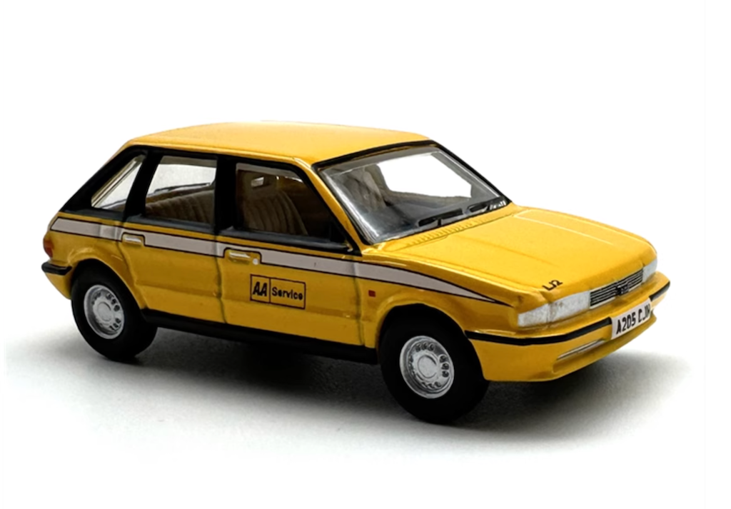 OXFORD 1:76 Yellow Austin Master AA Service Hatchback Model Diecast Metal Car New Collection