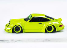 Load image into Gallery viewer, XKE 1:64 Yellow RWB 964 911 Coupe Racing Sports Model Diecast Resin Car New Collection
