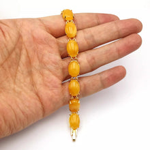 Load image into Gallery viewer, Nature Jade Beaded Bracelet Jewelry Blessing Lucky Fortune Gift For Her Yellow b
