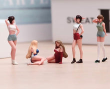 Load image into Gallery viewer, 1:64 Painted Figure Model Miniature Resin Diorama Sand Girl Lady Pretty Modern B
