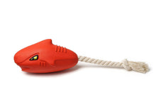 Load image into Gallery viewer, Dog Squeaky Toys Chew Puppy Rubber Rope Toy Durable Aggressive Chewers Pet Shark
