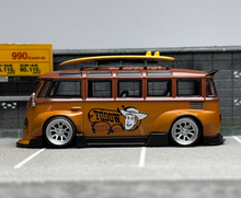Load image into Gallery viewer, LMLF 1:64 Brown VW T1 RWB Van Bus Camper Kombi Model Diecast Metal Car New Collection
