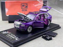 Load image into Gallery viewer, DCM 1:64 Purple Silver Hood Cullinan Luxury SUV Model Diecast Metal Car New Collection
