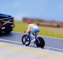 Load image into Gallery viewer, 1:64 Painted Figure Model Miniature Resin Diorama Sand Riding Bicycle Bike Toy Collection
