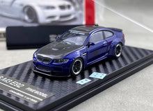 Load image into Gallery viewer, Fine 1:64 Blue Carbon M3 E92 Widebody Sports Model Diecast Metal Car New Collection
