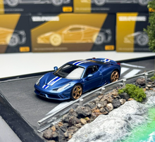 Load image into Gallery viewer, TOC 1:64 Blue FE458 Speciale Sports Model Diecast Metal Car New Collection
