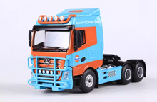 Load image into Gallery viewer, MJ 1:64 Blue Gulf SANY Trailer Container Truck Model Diecast Metal Car New Collection
