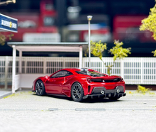 Load image into Gallery viewer, TOC 1:64 Vulcanrot‌ Red 488 Pista Coupe Sports Model Diecast Metal Car New Collection
