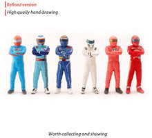 Load image into Gallery viewer, 1:64 Painted Figure Mini Model Miniature Resin Diorama Racing Car Racer Driver
