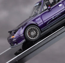 Load image into Gallery viewer, Liomio 1:64 HEC Purple MX5 Miata Roadster Touring  Model Diecast Metal Car New Collection
