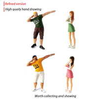 Load image into Gallery viewer, 1:64 Painted Figure Mini Model Miniature Resin Diorama Stree Dance Dancer Trendy
