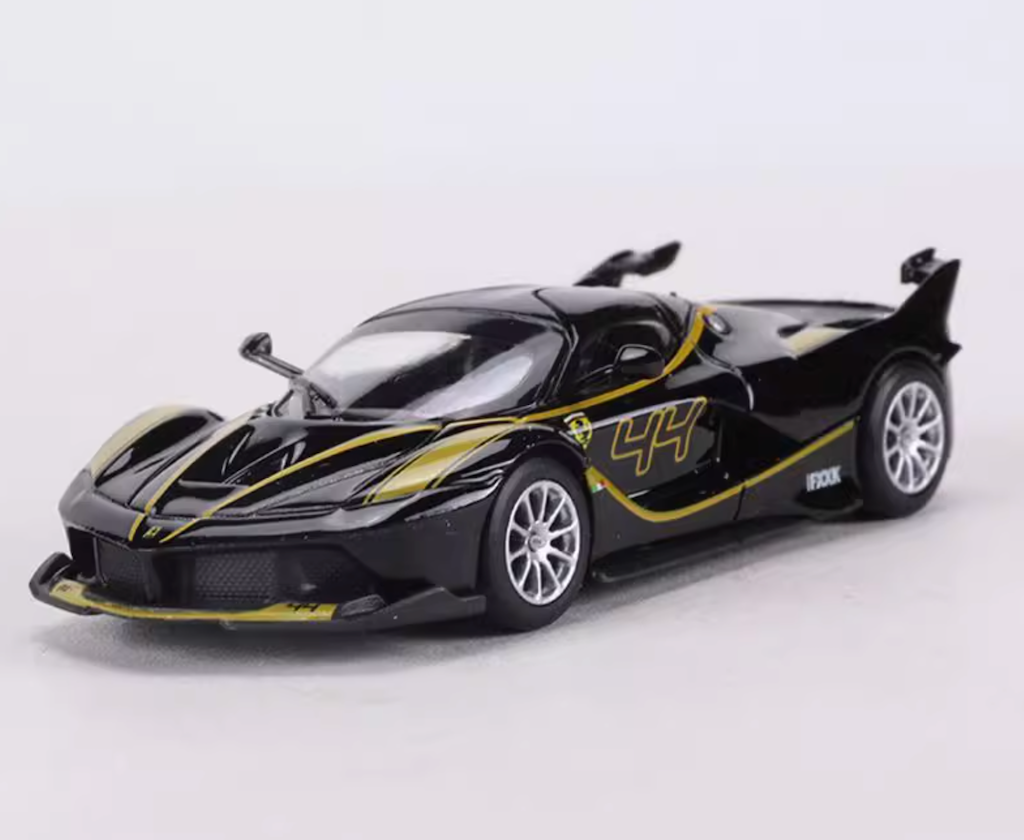 Bburago 1:64 Black FXXK #44 Racing Sports Model Diecast Metal Car New Collection