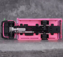 Load image into Gallery viewer, MG 1:64 Pink Dinosaur H300 Custom Tow Flatbed Truck Model Diecast Metal Car
