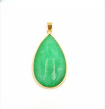 Load image into Gallery viewer, Nature Jade Water Drop Shape Pendant Necklace Gift Jewelry charm Blessing Lucky
