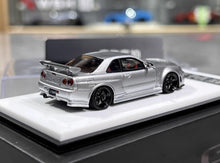Load image into Gallery viewer, BZMW 1:64 Silver Skyline GTR R34 NISMO Z-Tune Sport Model Diecast Resin Car
