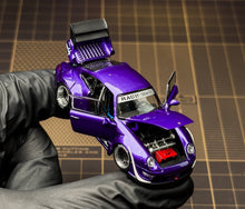 Load image into Gallery viewer, PGM 1:64 Purple RWB 993 Sports Open Model Diecast Metal Car New Collection
