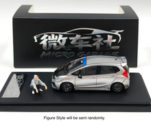 Load image into Gallery viewer, MG 1:64 Silver Carbon JDM Fit GK5 RS Figure Sports Model Diecast Metal Car New Collection
