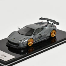 Load image into Gallery viewer, Scalemini 1:64 Gray 458 LBWK Racing Sports Model Diecast Resin Car New
