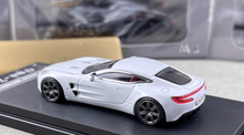 Load image into Gallery viewer, MJ 1:64 White One-77 V12 Coupe Super Racing Sports Model Diecast Metal Car New Collection
