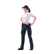 Load image into Gallery viewer, 1:64 Painted Figure Model Miniature Resin Diorama Sand Woman Police Officer Lady
