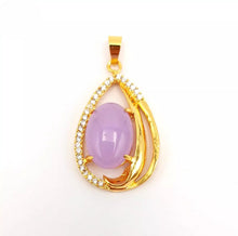 Load image into Gallery viewer, Nature Jade Water Drop Pendant Necklace Gift Jewelry charm Blessing Lucky New d
