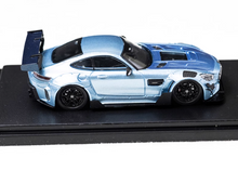 Load image into Gallery viewer, RM 1:64 Blue AMG GTS Widebody Racing Sports Model Diecast Metal Car New Collection

