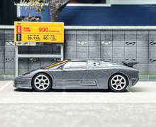 Load image into Gallery viewer, MINIGT 1:64 Gray Bugatti EB110 Racing Sports Model Diecast Metal Car BN
