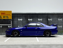 Load image into Gallery viewer, FH 1:64 Blue Carbon Skyline GTR R33 Nismo S-Tune Model Diecast Metal Car New Collection
