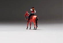 Load image into Gallery viewer, 1:24 Painted Figure Model Miniature Resin Diorama Sand Girl Riding Horse Set
