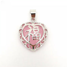 Load image into Gallery viewer, Nature Jade Heart Pendant Necklace Gift Jewelry charm Blessing Fortune Lucky j
