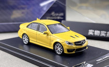 Load image into Gallery viewer, King 1:64 Yellow C63 AMG W204 Sedan Sports Model Diecast Metal Car New Collection
