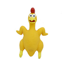 Load image into Gallery viewer, Dog Squeaky Toys Chew Puppy Rubber Chicken Pet Breeds Play Fetch Safe Durable

