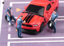 Load image into Gallery viewer, 1:64 Painted Figure Model Miniature Resin Diorama Toy Car Repair Worker Mechanic
