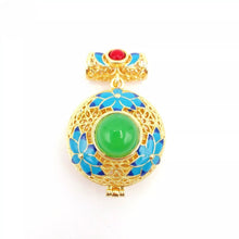 Load image into Gallery viewer, Nature Jade Lotus Fu Pendant Necklace Gift Jewelry charm Blessing Lucky New
